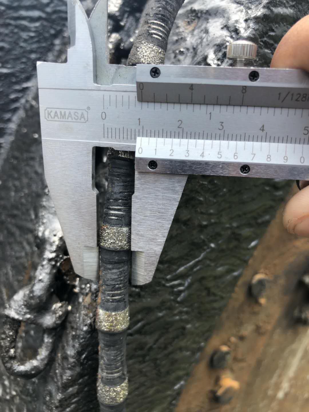Serra de fio de diamante para pedreiras de granito e quartzito
